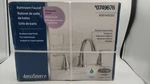 Aquasource Brushed Nickel Wide Handle Bathroom Faucet Northridge 07499676. Fixed Price $99.99.