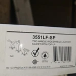 New Delta Dryden 3551LF-SP Spotshield Stainless Two Handle Bathroom Faucet. Fixed Price $295.00.