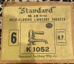 American Standard Re-nu Hot&cold Single Lever Chrome/porcelain Faucets 1950S Nos. Fixed Price $400.00.