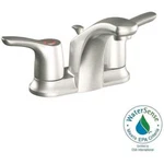 Baystone 4 In. Centerset 2-HANDLE Bathroom Faucet With Waste Assembly Brushed. Fixed Price $272.21.