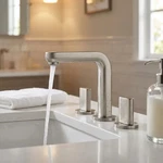 Hansgrohe Metris Two Handle Widespread Lavatory Faucet With Pop-up Drain, 1.2. Fixed Price $638.63.