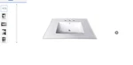 Kingston Brass Continental 25-IN White Ceramic Single Sink Bathroom Vanity Top. Fixed Price $195.99.