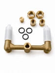 Pfister 00731XA 2-HANDLE Shower Rough-in Valve Open Box Brass. Fixed Price $39.99.