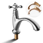 Single Handle Cold Water Faucet, Polished Chrome Deck Mount Bathroom Sink Fau.... Fixed Price $47.04.