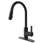 Sydney Singlehandle Pull Down Sprayer Multi Function Head Matte Black By Runfine. Fixed Price $59.55.