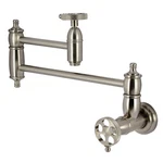 Kingston Brass KS310.RKX Webb 3.8 Gpm Wall Mounted Hole Pot - Nickel. Fixed Price $471.22.