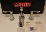 Delta T2794 Linden Two-handle Deck Mounted Roman Bath Tub Trim Chrome. Fixed Price $87.74.