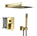 Fapully Single Handle 2-SPRAY Shower Faucet 1.8 Gpm With Pressure Balance Gold. Fixed Price $144.99.