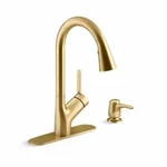 Kohler Setra Single-handle Pull-down Sprayer Kitchen Faucet Gold New!. Fixed Price $169.99.