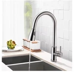Stainless Steel Modern Kitchen Faucet Pull Down Sprayer Fancy Hot Cold - Silver. Fixed Price $25.99.