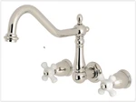 Kingston Brass KS1026PX Wall Mount Roman Bath Tub Filler Polished Nickel. Fixed Price $179.00.