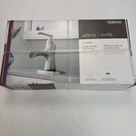 Allen + Roth Sumter 2596143 Single-handle Bath Faucet Brushed Nickel Finish Sink. Fixed Price $48.95.