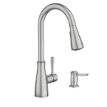 Moen Lucira 87699SRS One-handle High Arc Pulldown Kitchen Faucet In Spot Resist. Fixed Price $131.99.