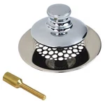 Watco Bathtub Stopper And Drain,push Pull,grid 4875N-PP-CP-G-51. Fixed Price $33.99.