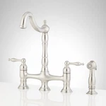 Signature Hardware SH349722SS Delacour 1.75 Gpm Double Handle Bridge Kitchen. Fixed Price $202.00.