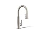 Kohler 23764-VS Pull-down Kitchen Faucet W/ 3-FN Sprayhead Slight Wear. Fixed Price $220.71.