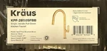 Kraus Vetra Single Handle Pull Down Kitchen Faucet, Brushed Brass, KPF-2850SFBB. Fixed Price $179.95.