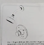 Delta Modern Cylindrical Single Handle Shower Trim Black T14259-BL-PP New!. Fixed Price $64.99.