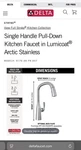 Delta 9176-PR-DST Stryke 1.8 Gpm Pull-down Kitchen Faucet Lumicoat Arctic. Fixed Price $450.00.