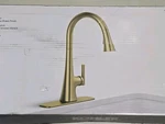 Kohler Conti Pull Down Kitchen Faucet In Vibrant Brushed Brass R32123-2MB. Fixed Price $149.97.