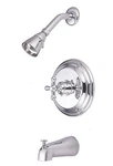 Kingston Brass KB363.AX Restoration Tub And Shower Trim Package - Chrome. Fixed Price $220.97.