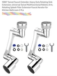 Longing Home 1080 Swivel Faucet Extender 2 Pcs. Damaged Box. Fixed Price $15.99.
