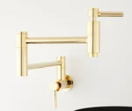 Signature Hardware Contermporary Wall Mounted 450649 Pot Filler Faucet Brass New. Fixed Price $268.00.