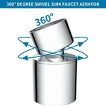 All Metal Solid Brass Kitchen Sink AERATOR,1.8 Gpm 360 Swivel Faucet. Fixed Price $13.59.