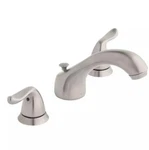 Glacier Bay Double-lever Handle Bathroom Faucet Brushed Nickel *missing 1 Nut*. Fixed Price $40.00.