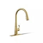 Simplice Pull-down Sprayer Kitchen Sink Faucet Vibrant Brushed Moderne Brass. Fixed Price $257.03.