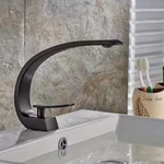 Wanmai Single Hole 1 Handle Bathroom Faucet Modern Arch Matte Black KI-0002-MB. Fixed Price $70.36.