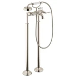 Hansgrohe Montreux 2-HANDLE Freestanding Roman Tub Faucet Trim Kit Handshower. Fixed Price $1555.55.