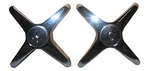 Cross Faucet Handles, Chrome, Pr. HC-61. Fixed Price $20.11.