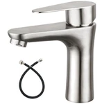 Heyalan Bathroom Faucet Single Handle 1 Hole SUS304 Stainless Brushed Nickle. Fixed Price $51.22.