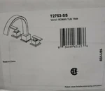 Delta Vero 2-HANDLE Deck Mount Roman Tub Faucet Trim Kit Stainless, T2753-SS. Fixed Price $143.99.