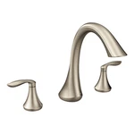 Moen Eva Brushed Nickel Transitional Two-handle Deck Mount Roman Tub Faucet Trim. Fixed Price $310.61.