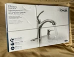 New! Kohler Elliston Stainless Steel Pull-out Kitchen Faucet W/ Soap Dispenser. Fixed Price $67.50.