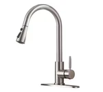 Mttcle Pull Down Kitchen Faucet 14" Brushed Nickel 1/3 Hole KF003N 009. Fixed Price $19.99.