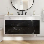 Yitahome 37 Inch Floating Bathroom Vanity Sink Wall Mounted. Fixed Price $486.61.