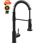 Gimili Black Kitchen Faucet With Pull Down Sprayer 18.5X8.3X2, Matte. Fixed Price $76.98.