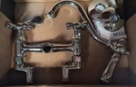 Kingston Chrome Vintage Collection 1.8 Gpm Widespread Bridge Kitchen Faucet. Fixed Price $75.00.