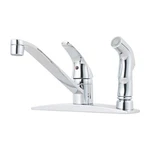 Pfister Polished Chrome Kitchen Faucet With Side Spray Lifetime Warranty. Fixed Price $59.39.