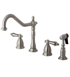 Kingston Brass KS1798ALBS Heritage 1.8 Gpm Widespread Kitchen - Brushed Nickel. Fixed Price $200.00.