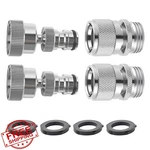 Hibbent Swivel Hose Quick Connector Brass 3/4" Ght 2 Sets. Fixed Price $26.99.