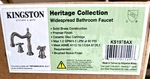New! Kingston Heirloom KS1978AX Heritage Deck Mount Widespread Bathroom Faucet. Fixed Price $169.00.