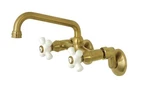 Kingston Brass KS613SB Two Handle Wall Mount Kitchen Faucet Brushed. Fixed Price $119.59.