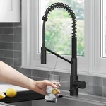 Kraus KFF-2631 Oletto 2-IN-1 Commercial Style Pull-down Single Black. Fixed Price $389.95.