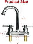 Bathroom Faucets Sink 2 Hole,centerset Two Handle Vanity,chrome. Fixed Price $9.99.