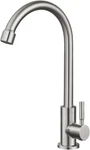 Heyalan Brushed Nickel Kitchen Faucet Cold Arc Gooseneck,. Fixed Price $42.29.