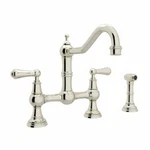 Rohl 103486 Perrin Rowe Double Handle Provence Bridge Kitchen Faucet With. Fixed Price $2641.27.